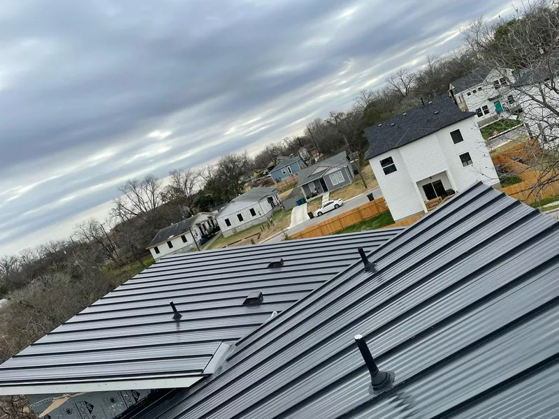 Standing seam metal roof panels with vents for Skylight Repair in Santa Rosa